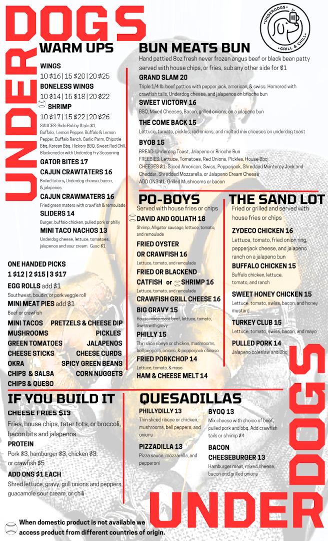 Underdogs Grill & Chill