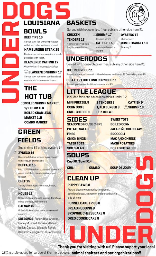 Underdogs Grill & Chill 15 Piece WIngs